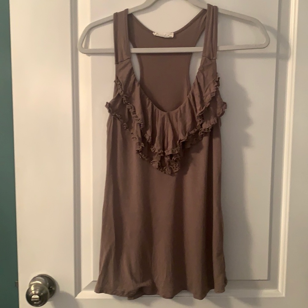 Ruffle Racerback top